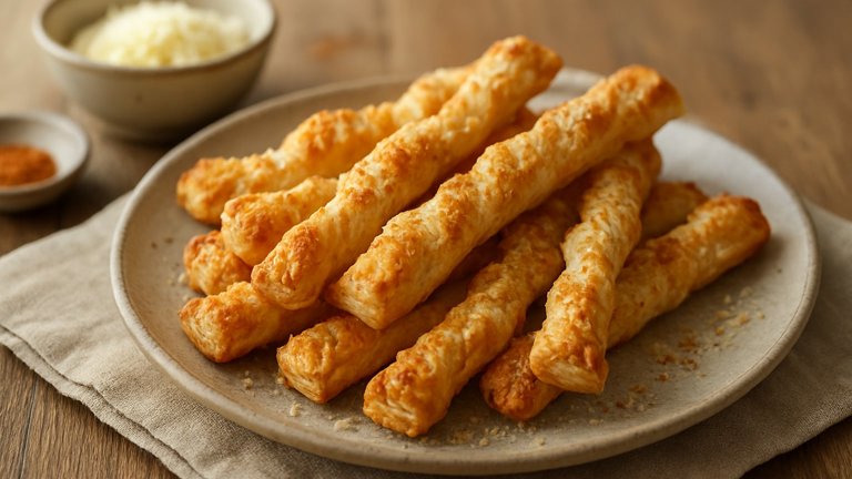 Puff Pastry Cheese Straws