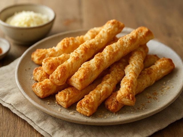 Puff Pastry Cheese Straws