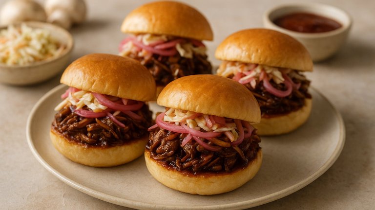 Pulled Mushroom Sliders