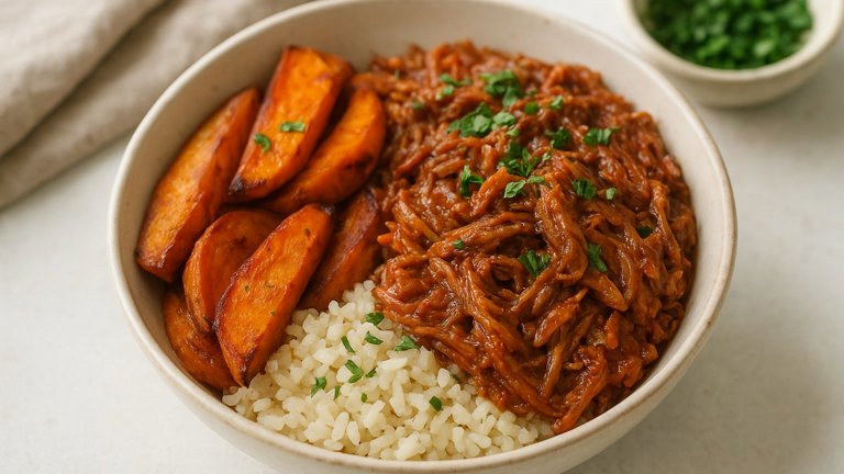 Pulled Pork Sweet Potato Bowls