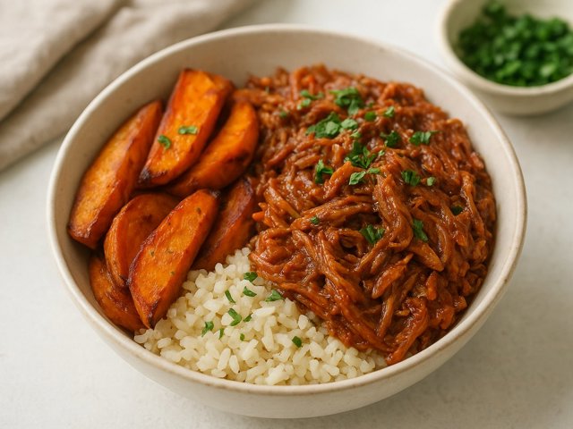 Pulled Pork Sweet Potato Bowls