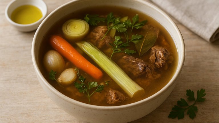 Quick Chicken Or Beef Stock