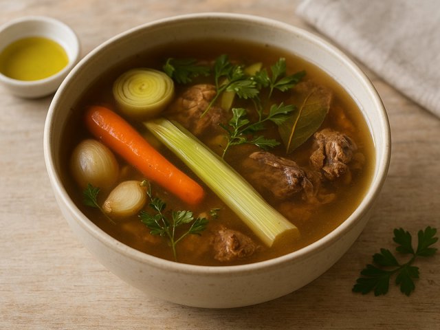 Quick Chicken Or Beef Stock