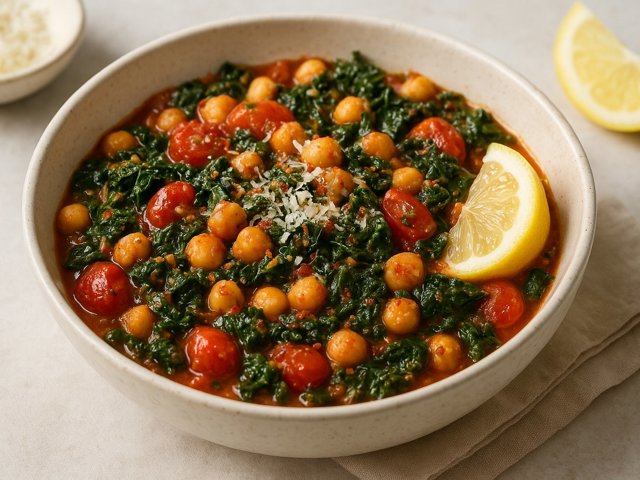Quick Chickpea & Kale Stew