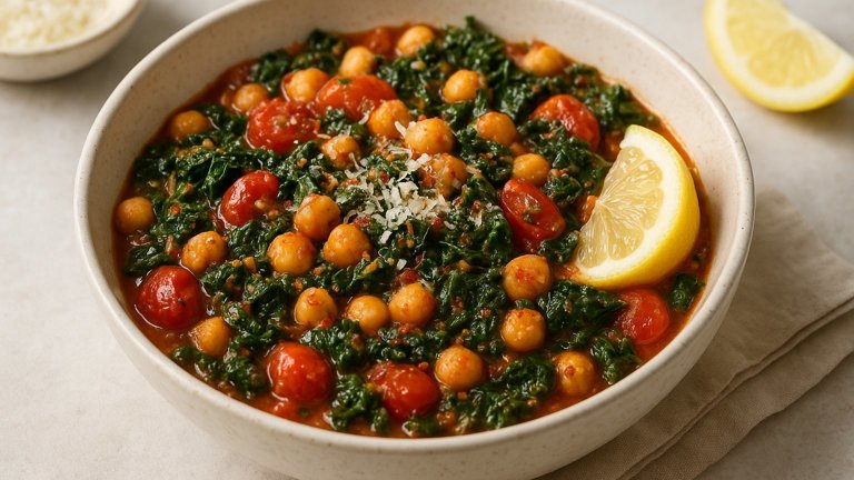 Quick Chickpea & Kale Stew