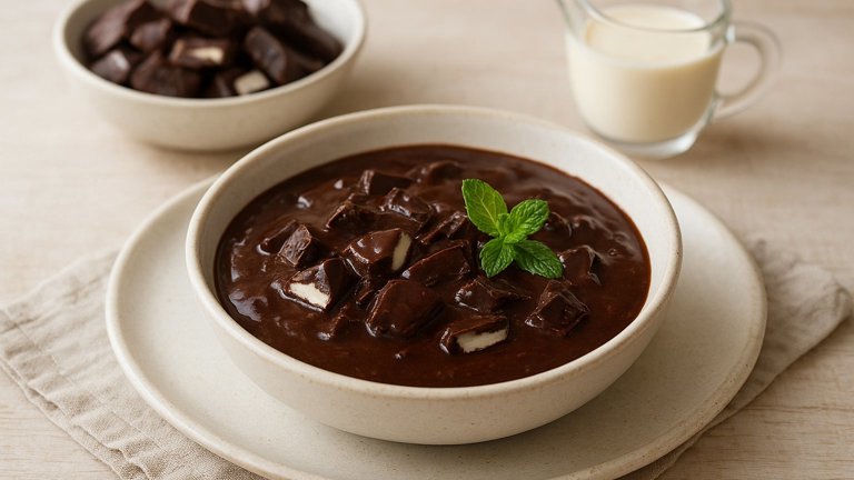 Quick Chocolate Mint Sauce