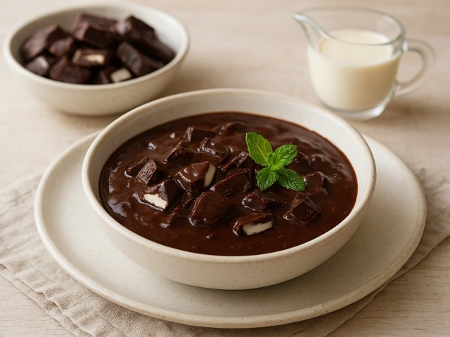 Quick Chocolate Mint Sauce
