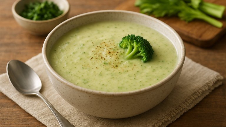 Quick Cream Of Broccoli Or Cauliflower Soup