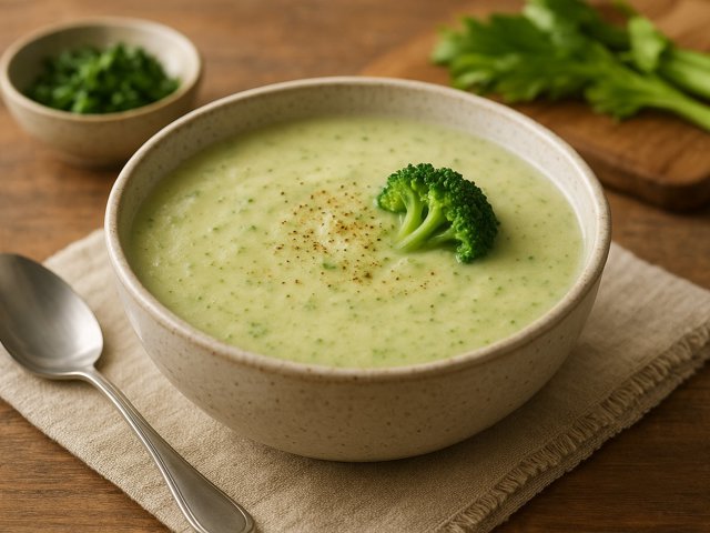 Quick Cream Of Broccoli Or Cauliflower Soup