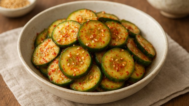 Quick Korean Cucumber Salad (Oi Muchim)