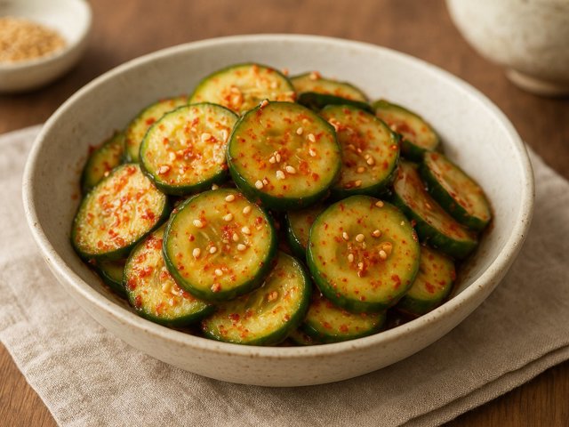 Quick Korean Cucumber Salad (Oi Muchim)