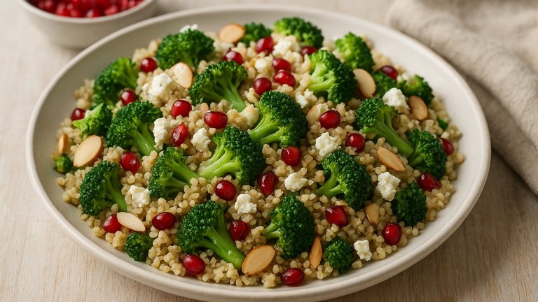 Quinoa Salad With Broccoli And Feta