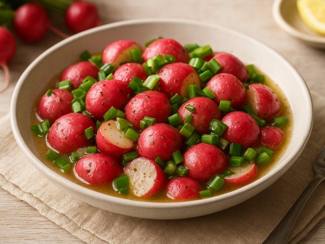 Radishes With Green Onion