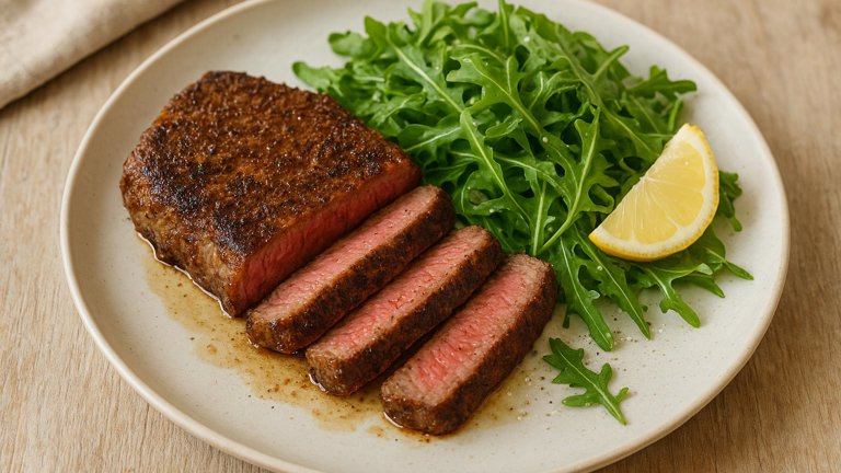 Rare Spice-Rubbed Steak