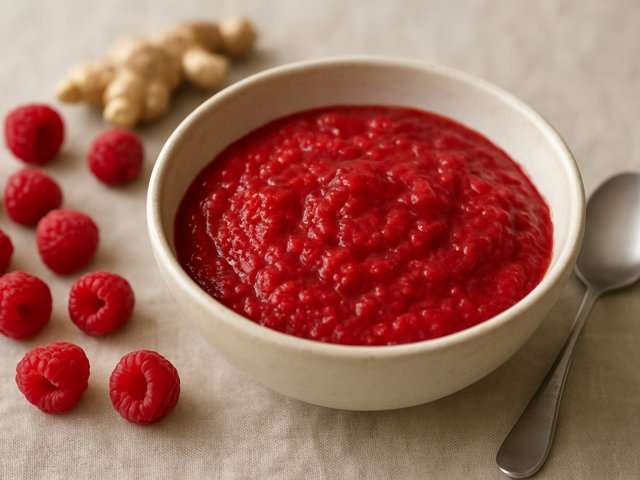 Raspberry AND Ginger Purée