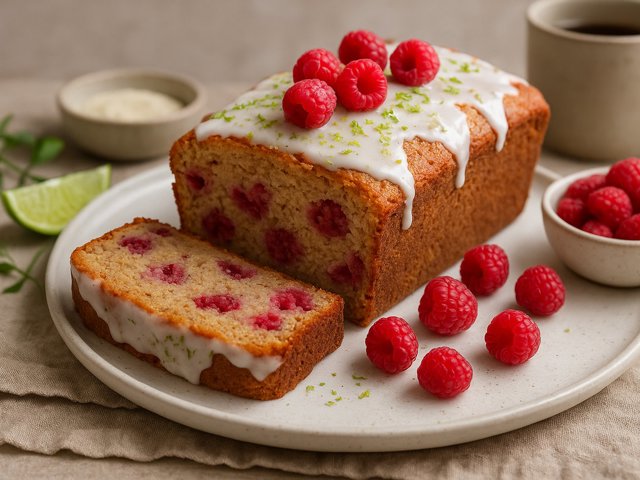 Raspberry-Key Lime Morning Bread