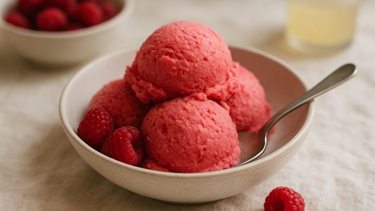 Raspberry Or Strawberry Sherbet