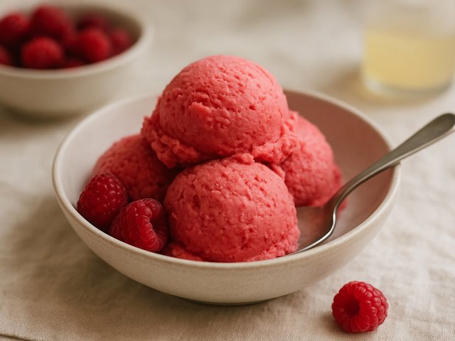 Raspberry Or Strawberry Sherbet