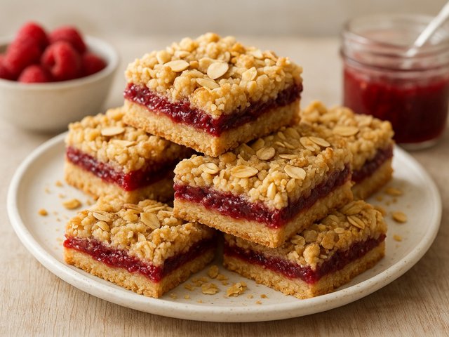 Raspberry Streusel Bars