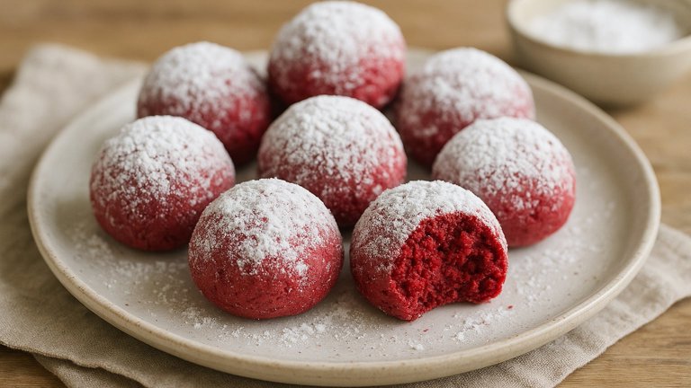 Red Velvet Snowballs
