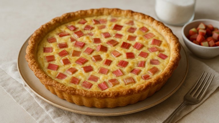 Rhubarb Custard Pie