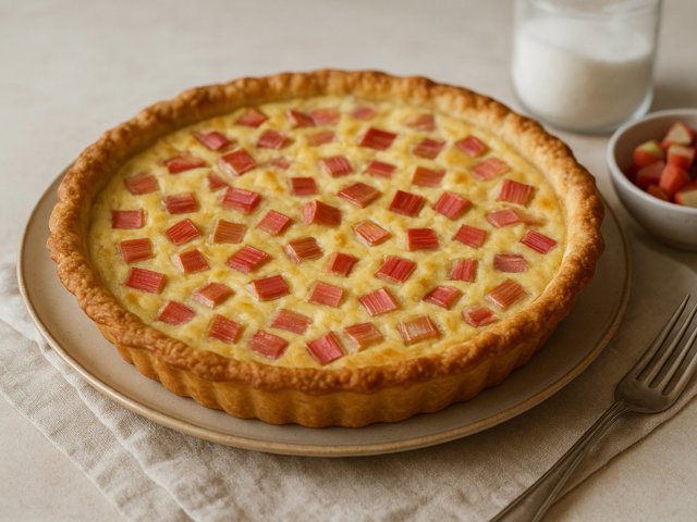 Rhubarb Custard Pie
