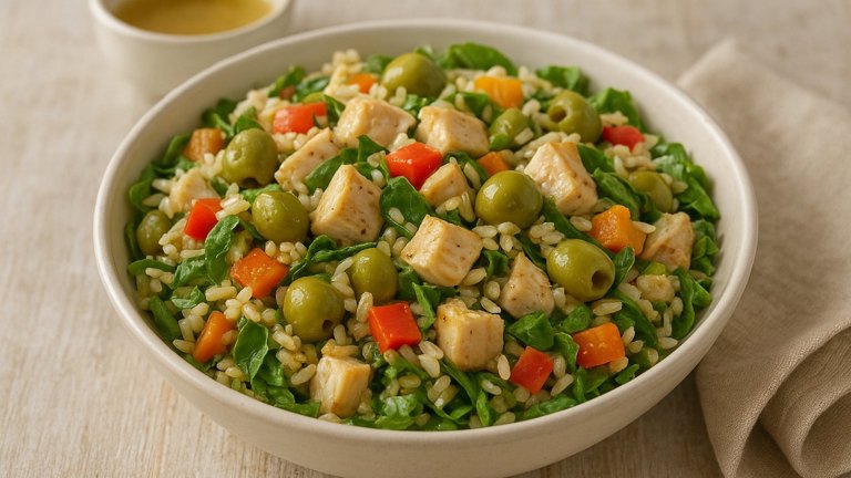 Rice Salad With Chicken And Olives
