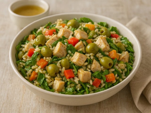 Rice Salad With Chicken And Olives