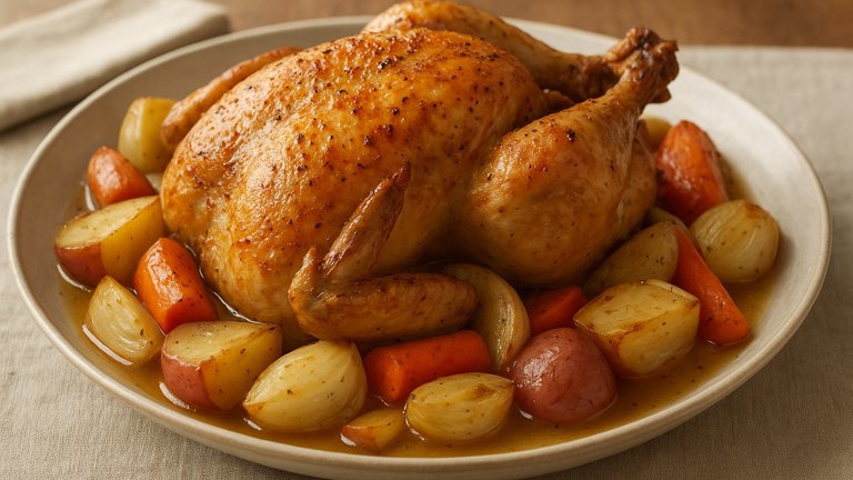 Roast Chicken With Vegetables