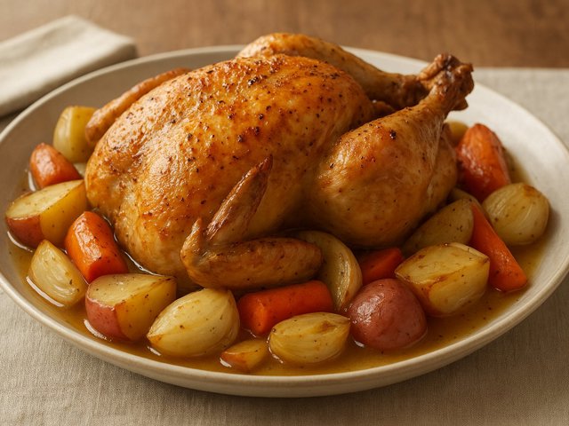 Roast Chicken With Vegetables