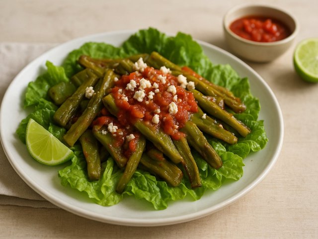 Roasted Cactus Pad Salad