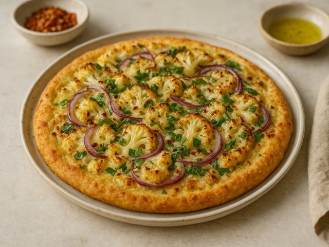 Roasted Cauliflower Pizza