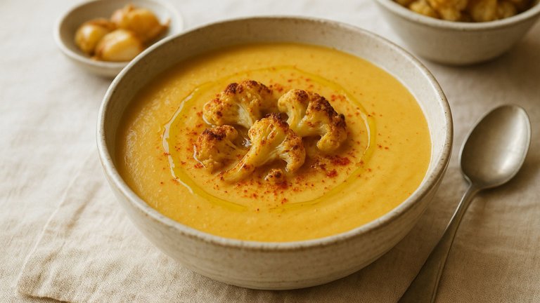 Roasted Cauliflower Soup