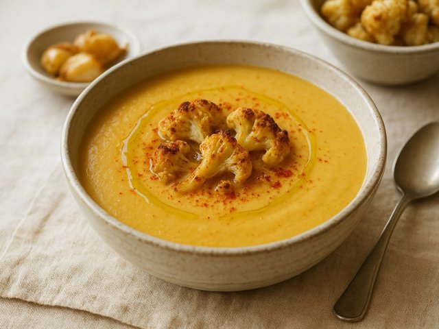 Roasted Cauliflower Soup