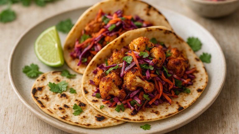 Roasted Cauliflower Tacos