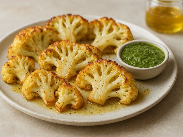 Roasted Cauliflower Wedges