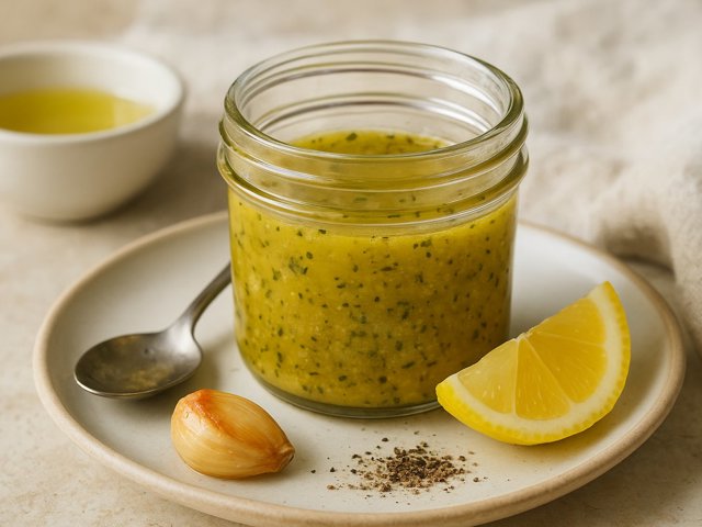 Roasted Garlic Lemon Vinaigrette
