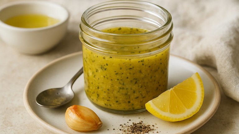 ROASTED GARLIC–LEMON VINAIGRETTE