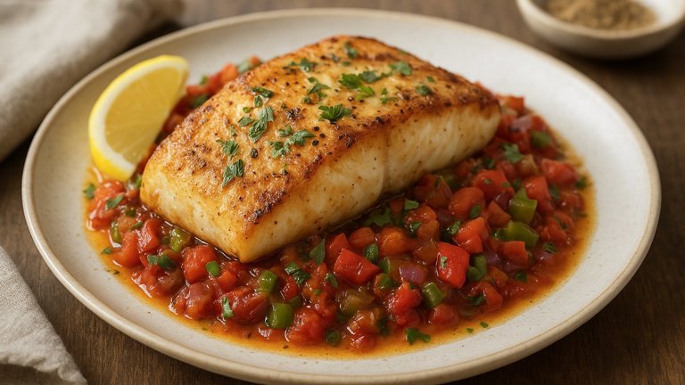 Roasted Portuguese Halibut