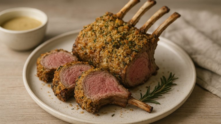 Rosemary-Dijon Roasted RACK OF LAMB