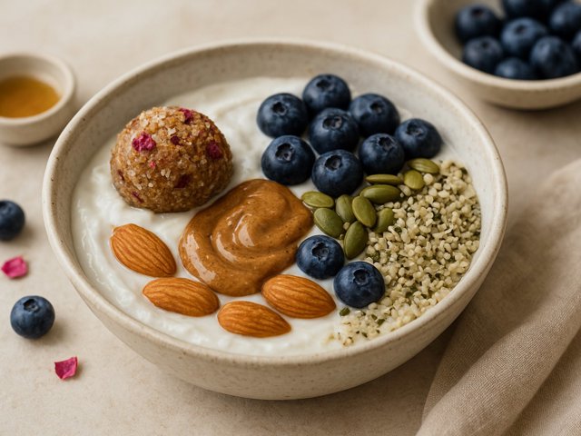 Rosewater Bliss Ball & Yogurt Bowl