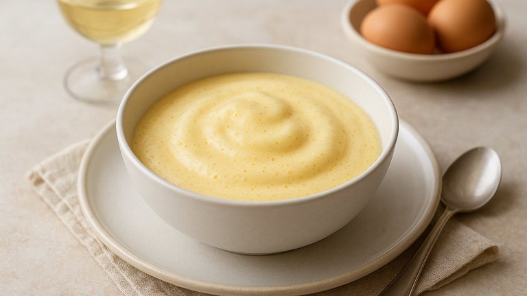 Sabayon With White Wine Or Orange Liqueur