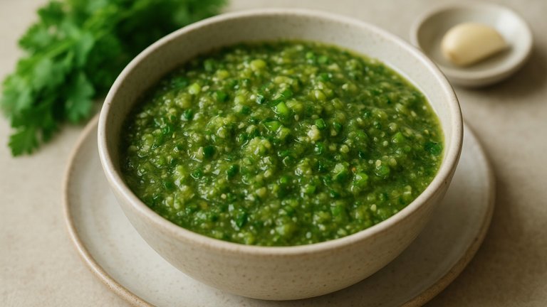Salsa Verde Cruda (Raw Tomatillo Salsa)