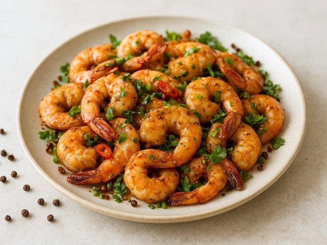 Salt-And-Sichuan-Pepper Shrimp