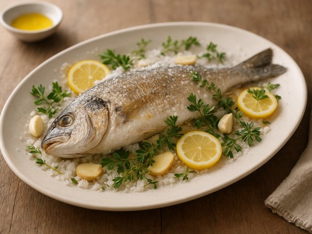 Salt-Baked Whole Fish With Fresh Herbs