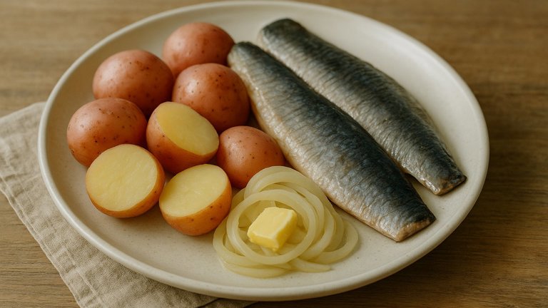 Salt Herring And Potatoes