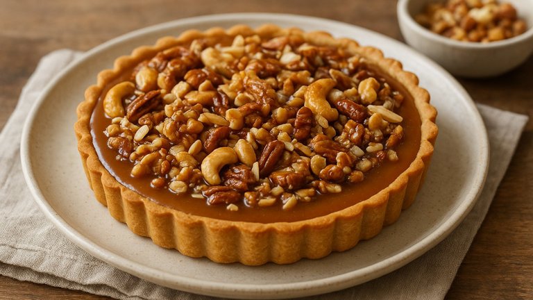 Salted Caramel Nut Tart