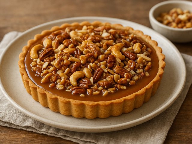 Salted Caramel Nut Tart