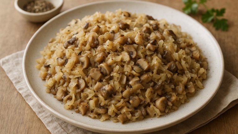 Sauerkraut-Mushroom Filling
