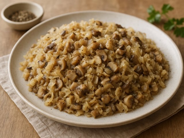 Sauerkraut-Mushroom Filling